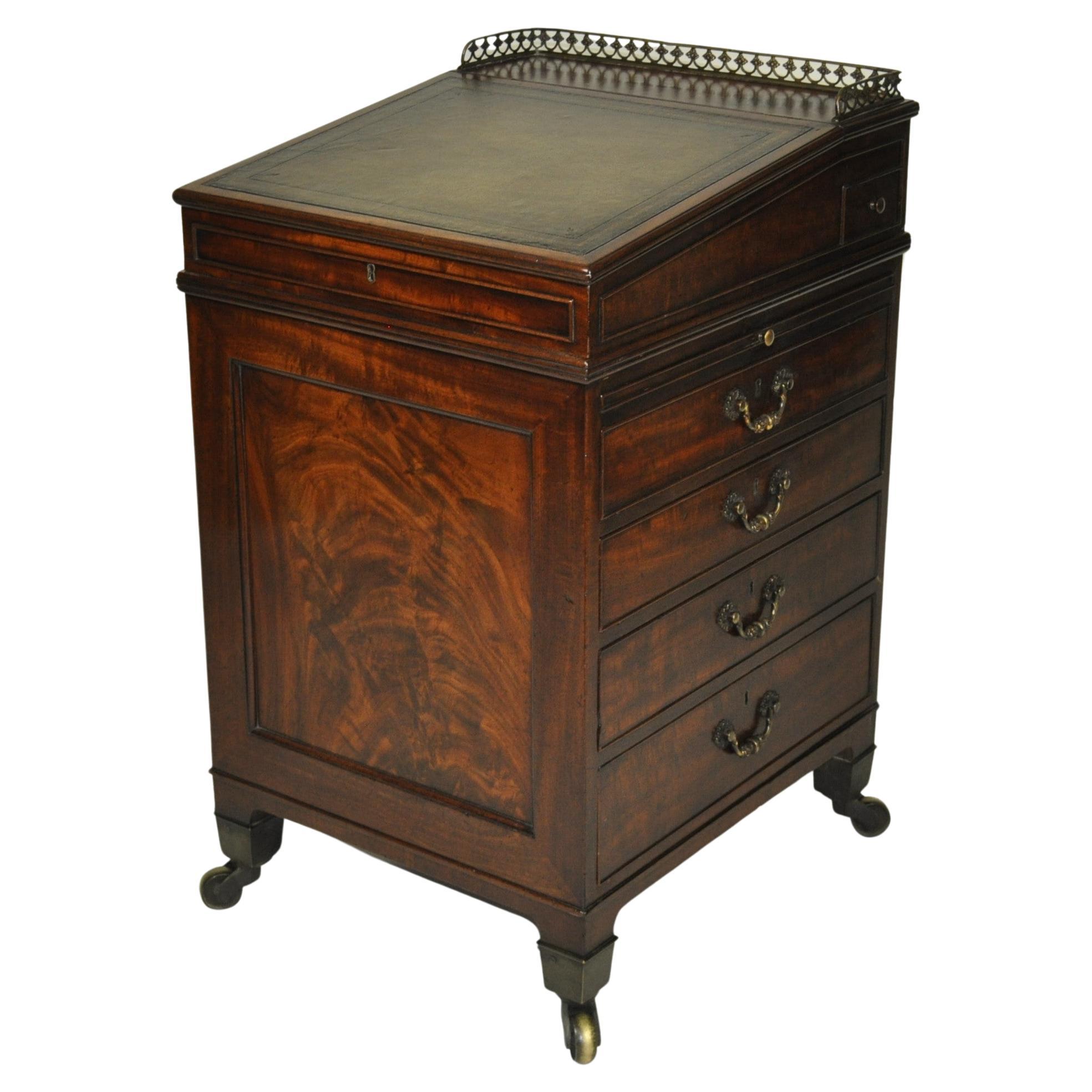Mahogany Davenport Attributed to Gillows For Sale