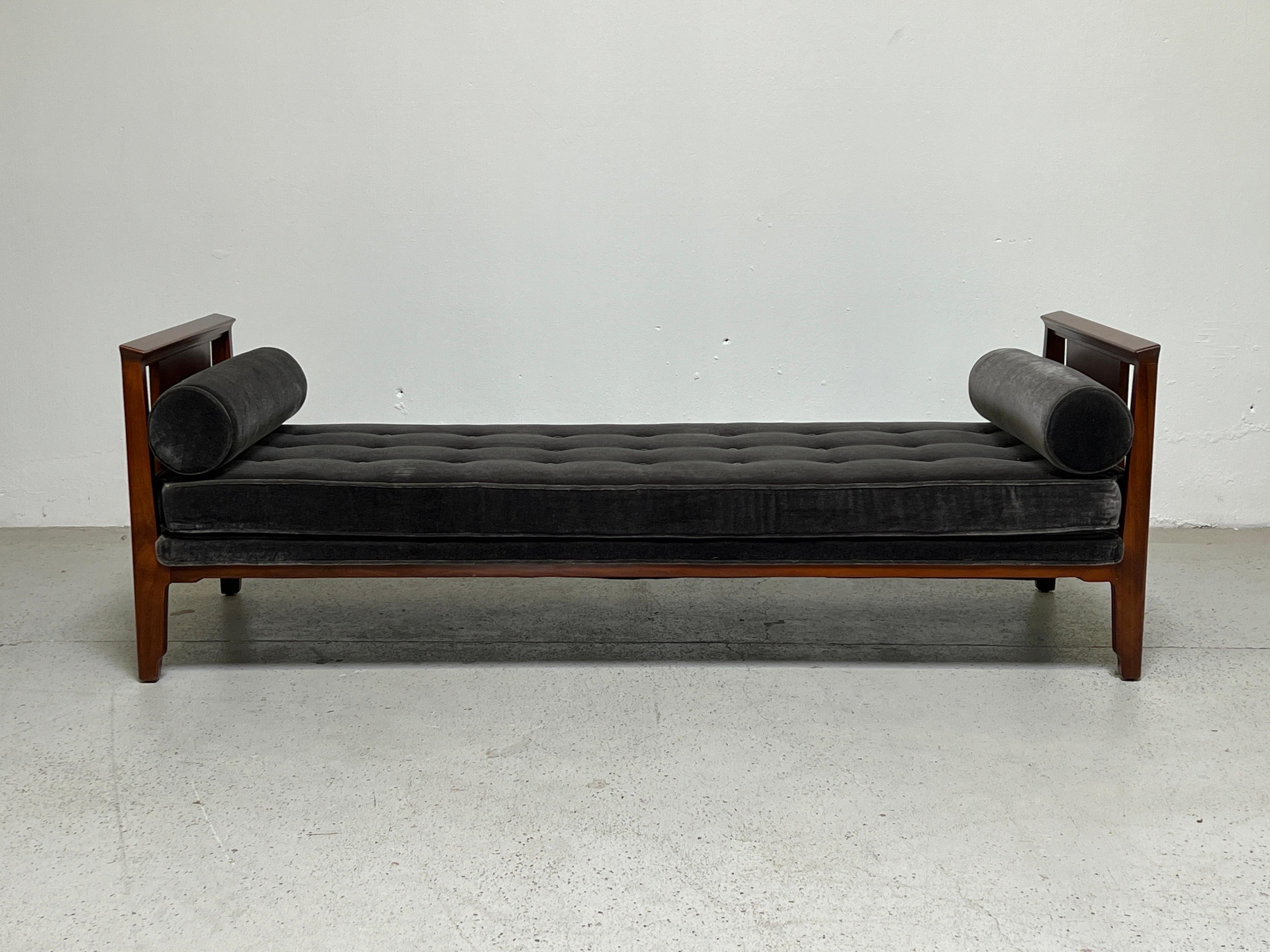 Mid-20th Century Mahogany Daybed by Edward Wormley for Dunbar For Sale