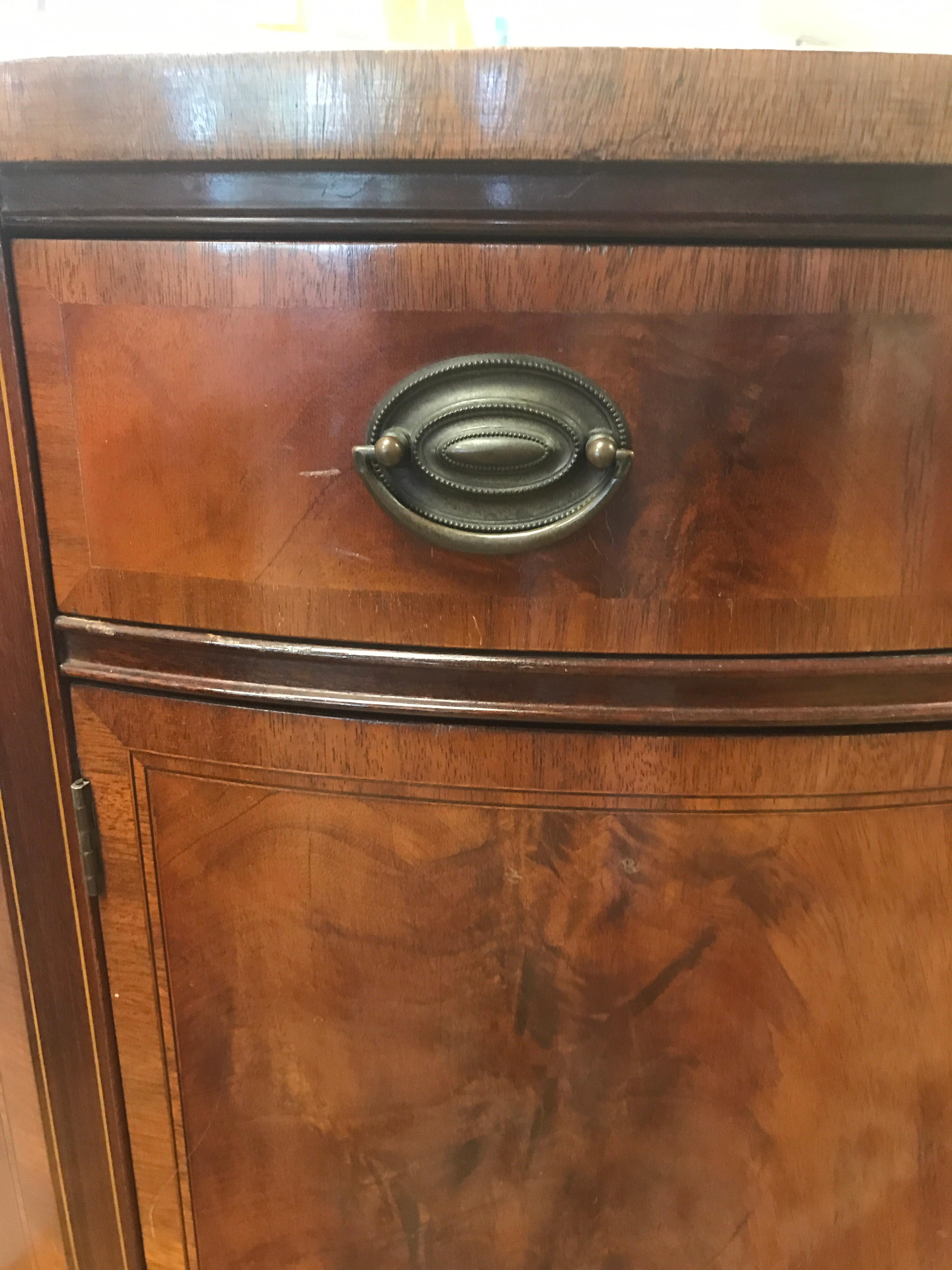 mahogany liquor cabinet