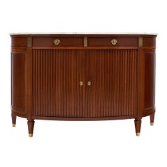 Mahogany Demilune Louis XVI Style Buffet