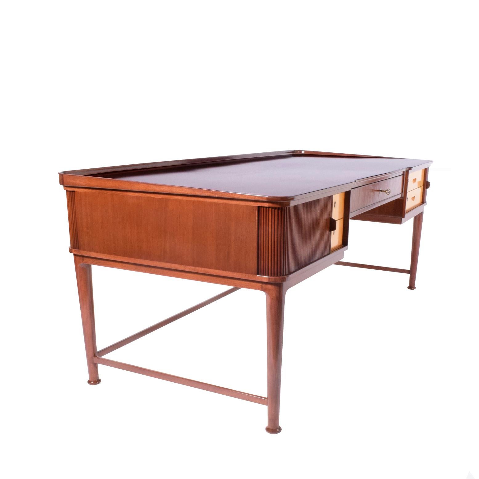 Mahogany Desk, Attributed to Josef Frank In Good Condition In Hudson, NY