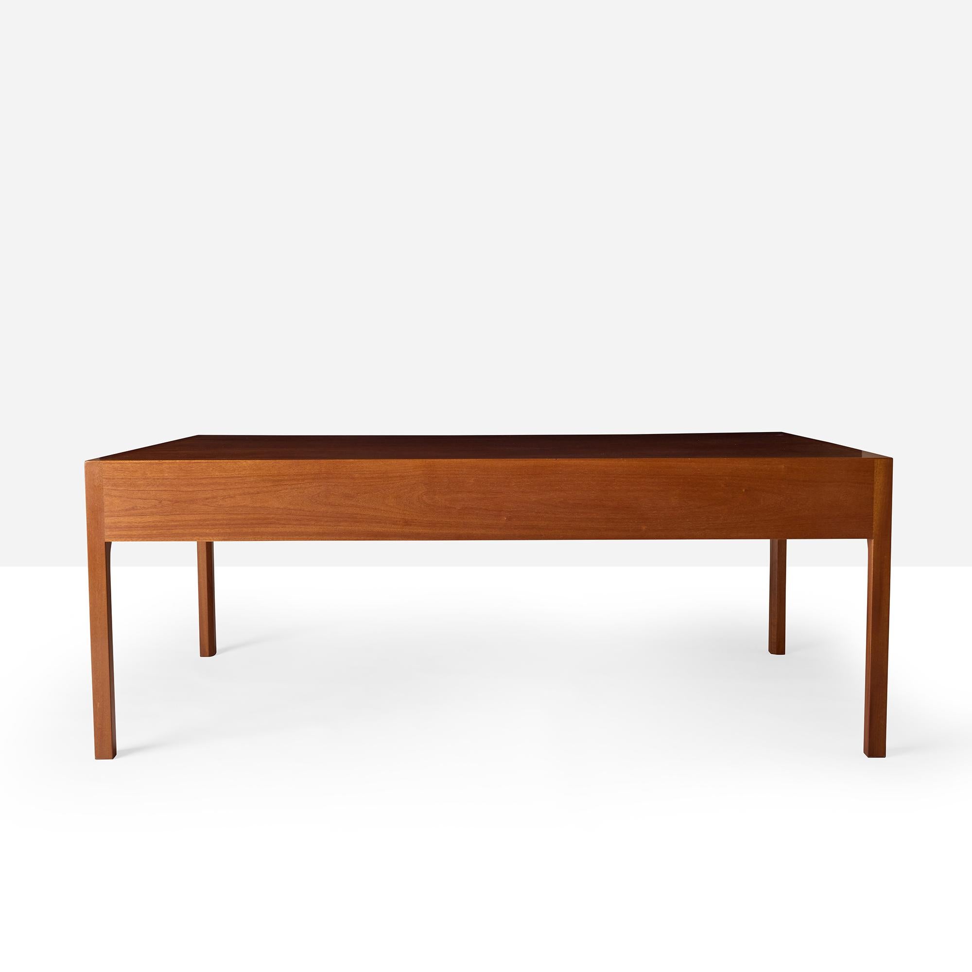 Mogano Mahogany Desk by Bernt Petersen for Dansk Mobelkunst in vendita
