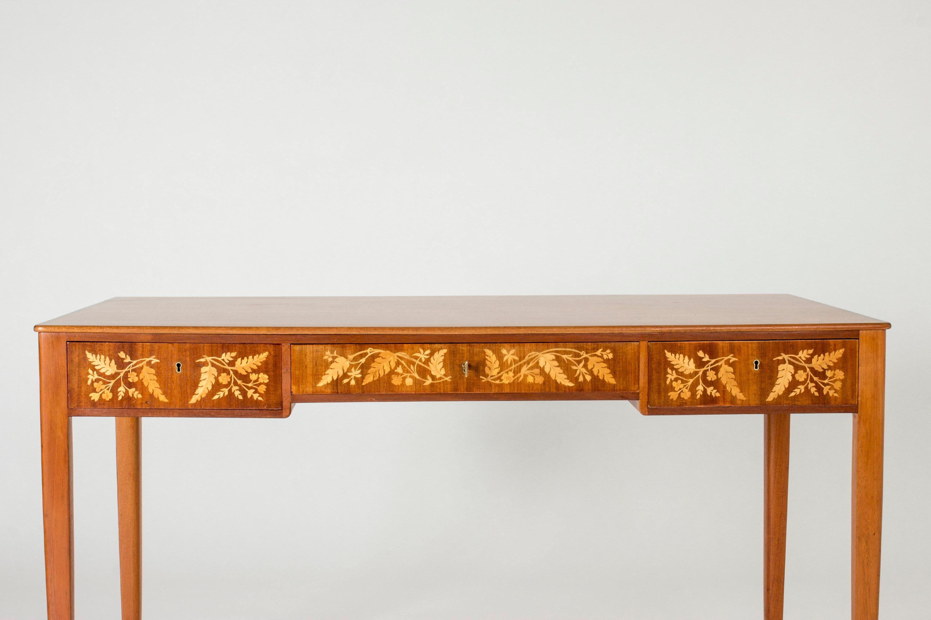 Mid-20th Century Mahogany Desk by Carl Malmsten