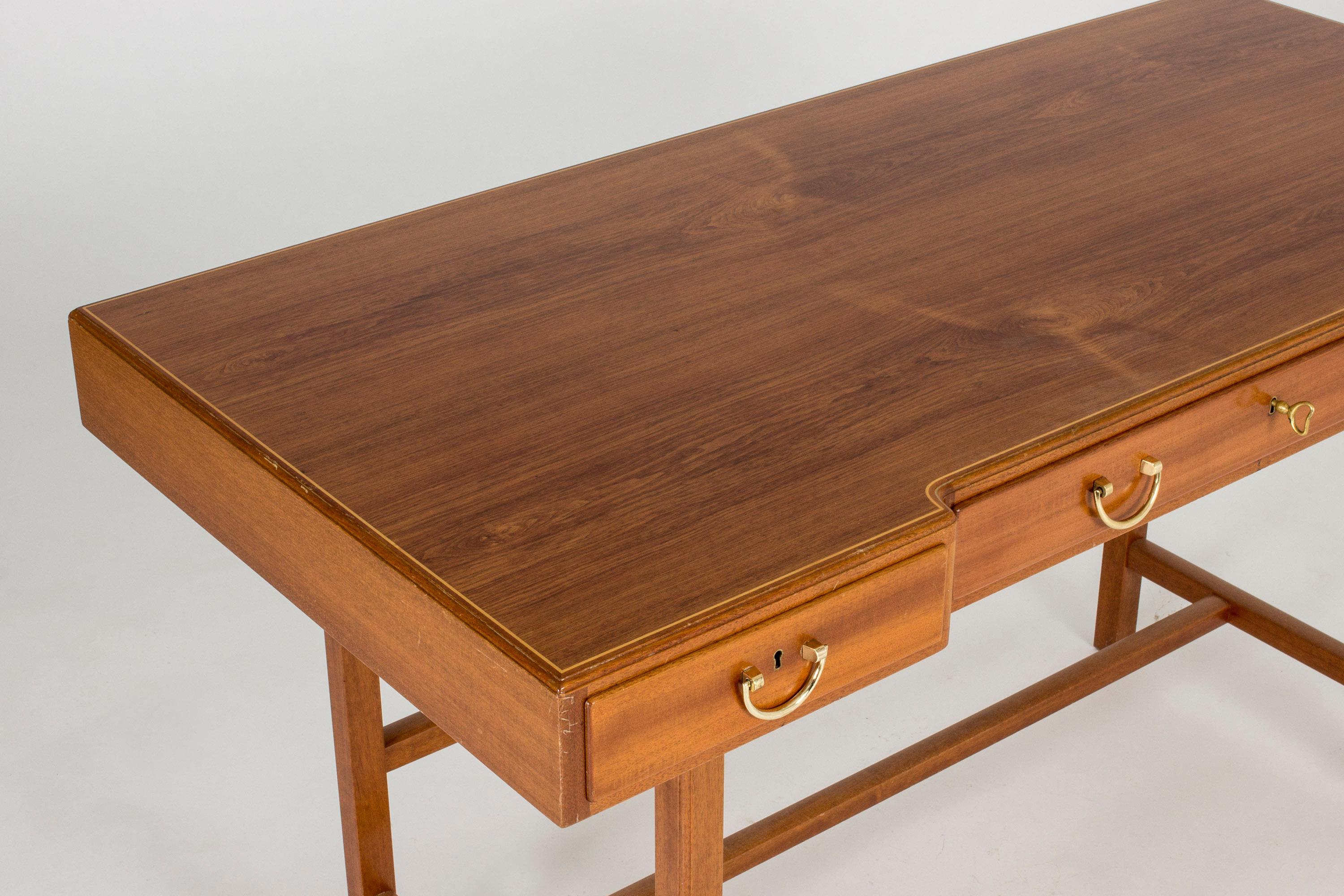 Mahogany Desk by Josef Frank In Excellent Condition In Stockholm, SE