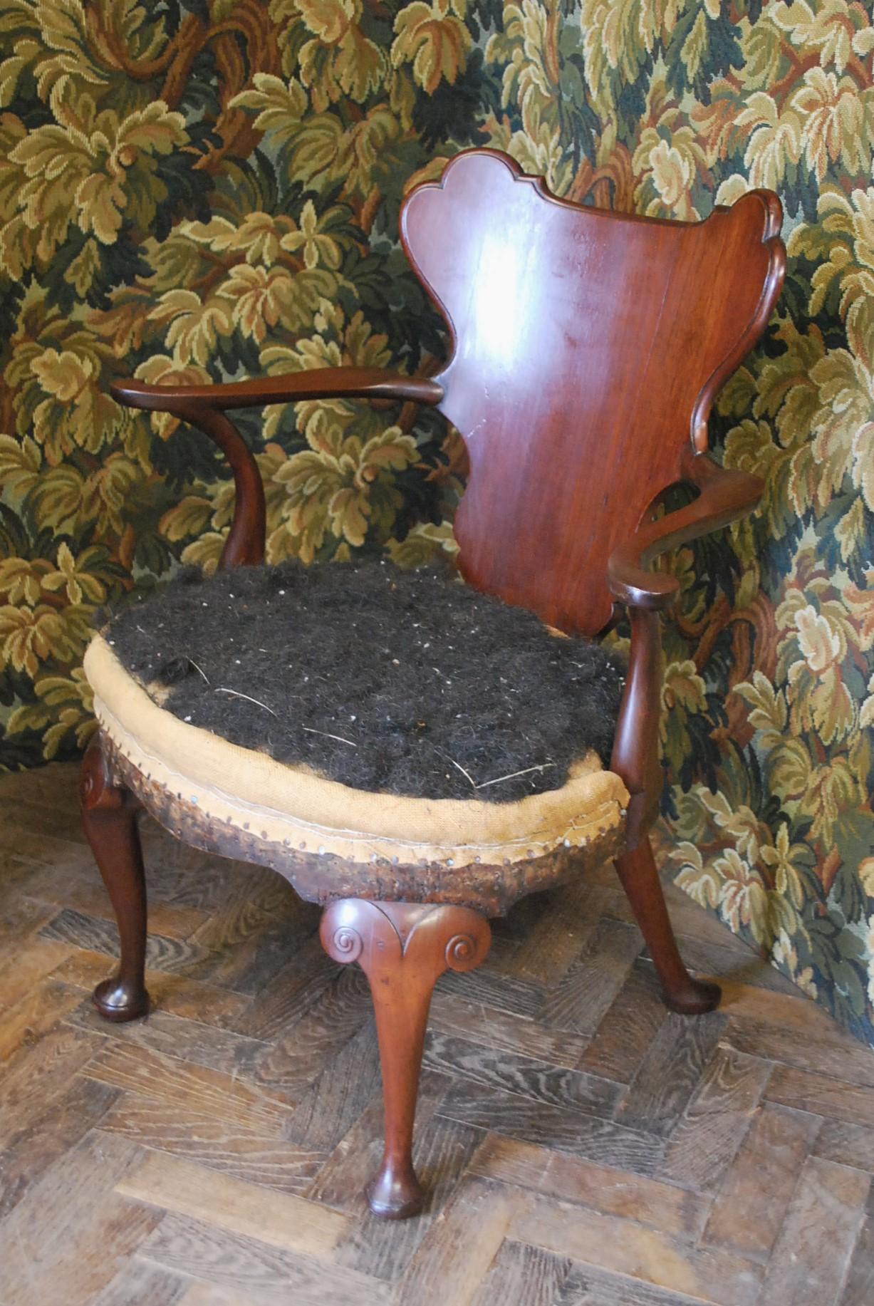 George II Mahogany Desk chair