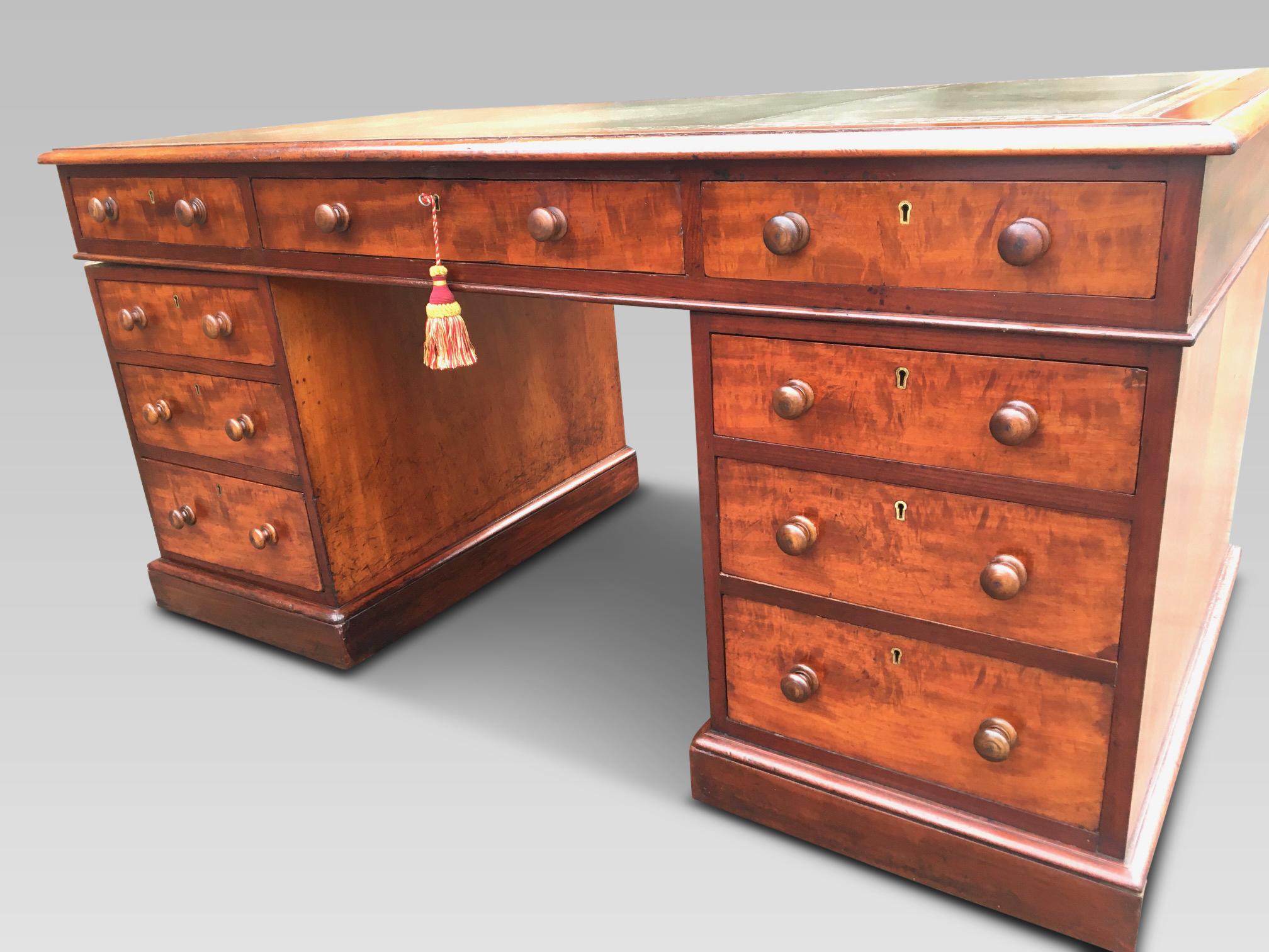 Victorian Mahogany Desk, English, circa 1850