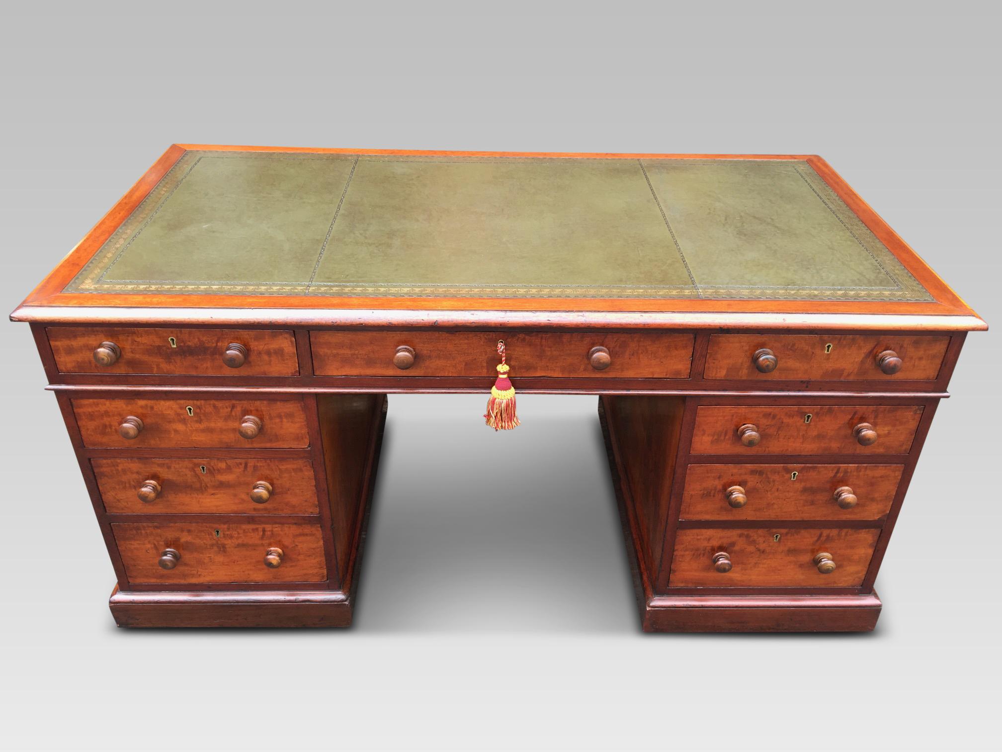 Mahogany Desk, English, circa 1850 1