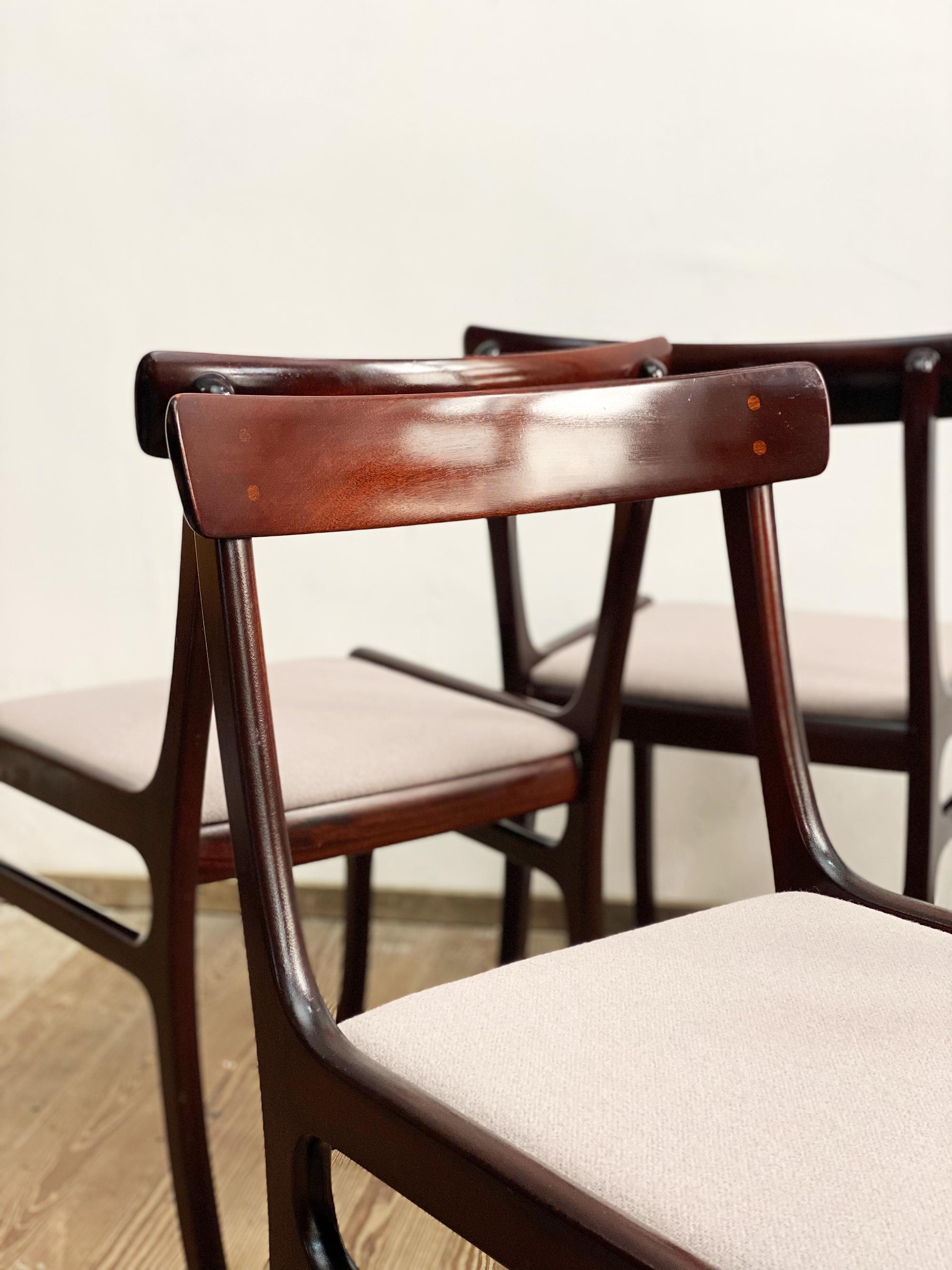 Mahogany Dining Chairs, Rungstedlund Series by Ole Wanscher, 1950s, Set of 6 3