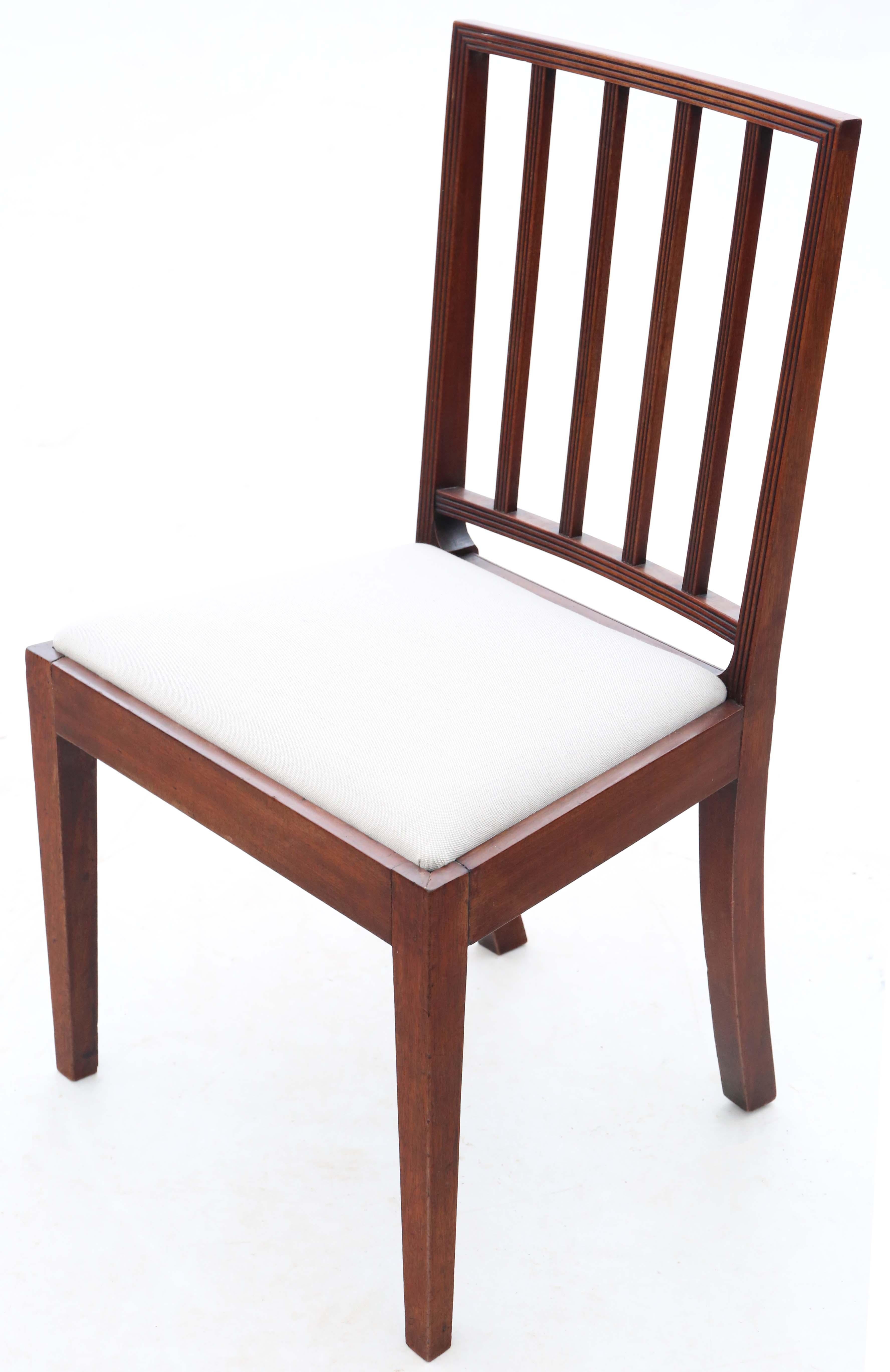 Mahogany Dining Chairs: Set of 8 (6+2), Antique Quality, C1820 For Sale 1