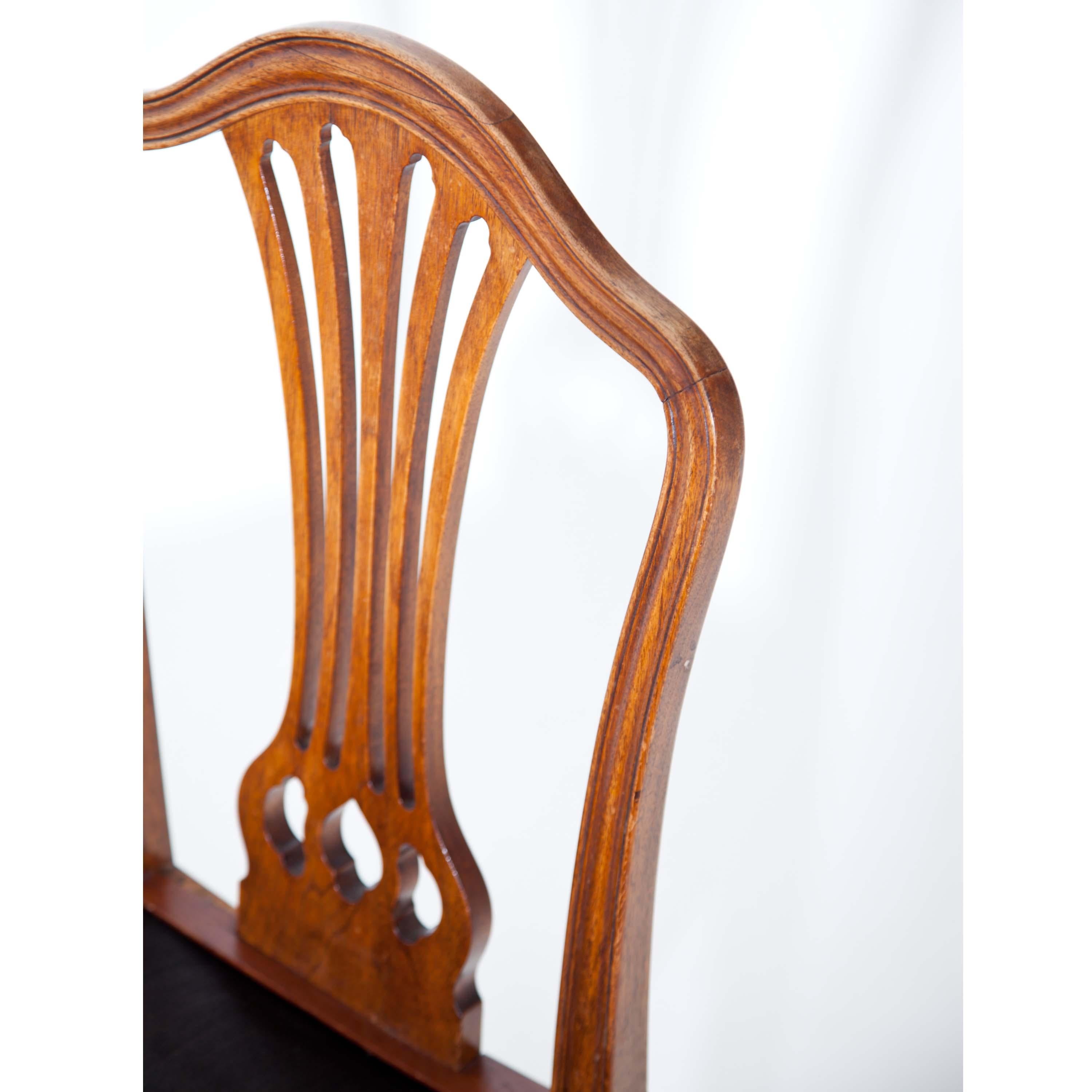 Mahogany Dining Room Chairs after Chippendale, England, circa 1800 7