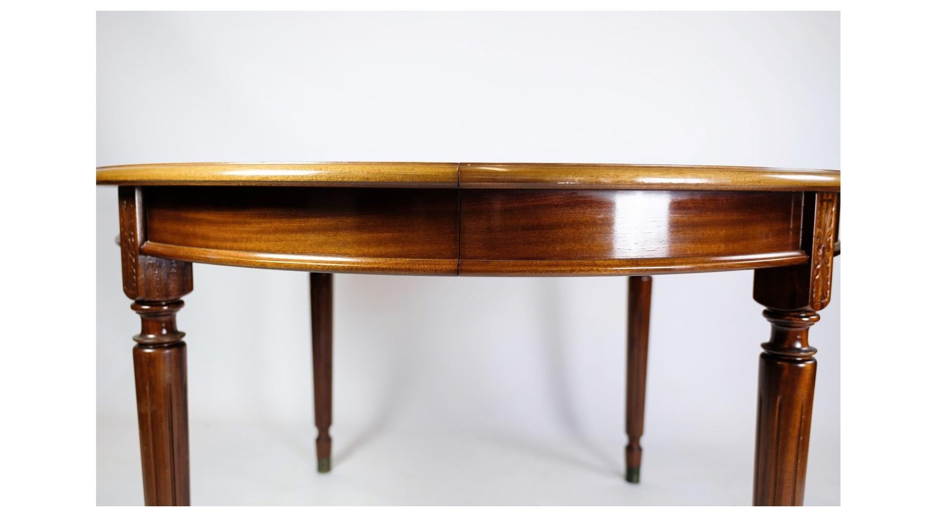 Danish Dining Table Made In Mahogany Model Jensen Farre In Hepple White Style From 1960 For Sale
