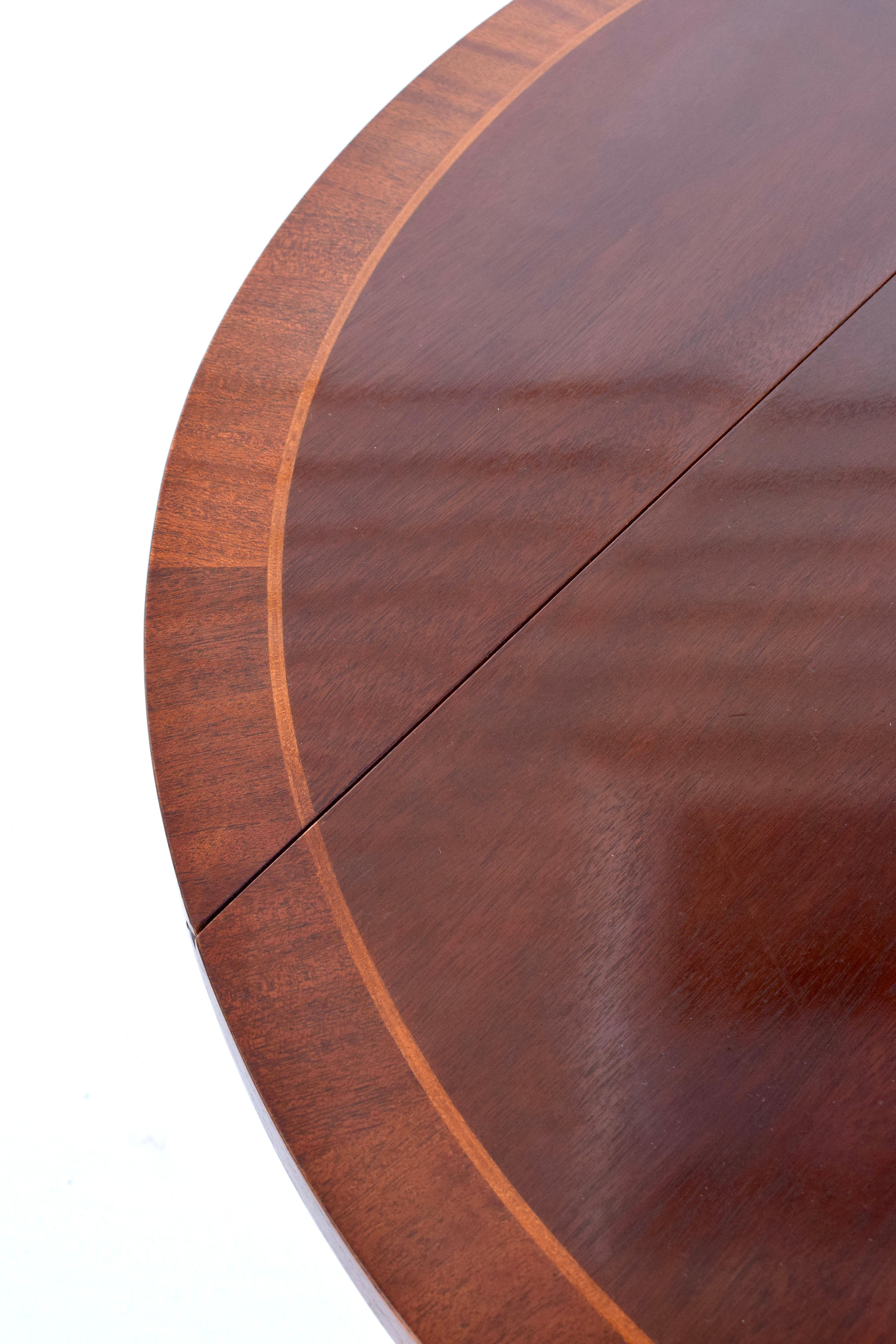 Mahogany Dining Table With Drop Leaf Option by Baker Furniture For Sale 10