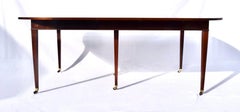 Mahogany Dining Table With Drop Leaf Option by Baker Furniture