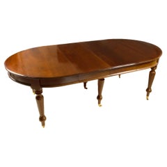 Antique Mahogany Dinning Table With Extensions, 19th Century