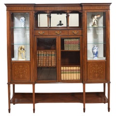 Vitrine d'exposition en acajou par Maple and Co