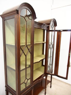 Mahogany Display Cabinet by T. Justice & Sons, Dundee