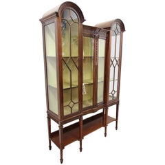Vintage Mahogany Display Cabinet by T. Justice & Sons, Dundee