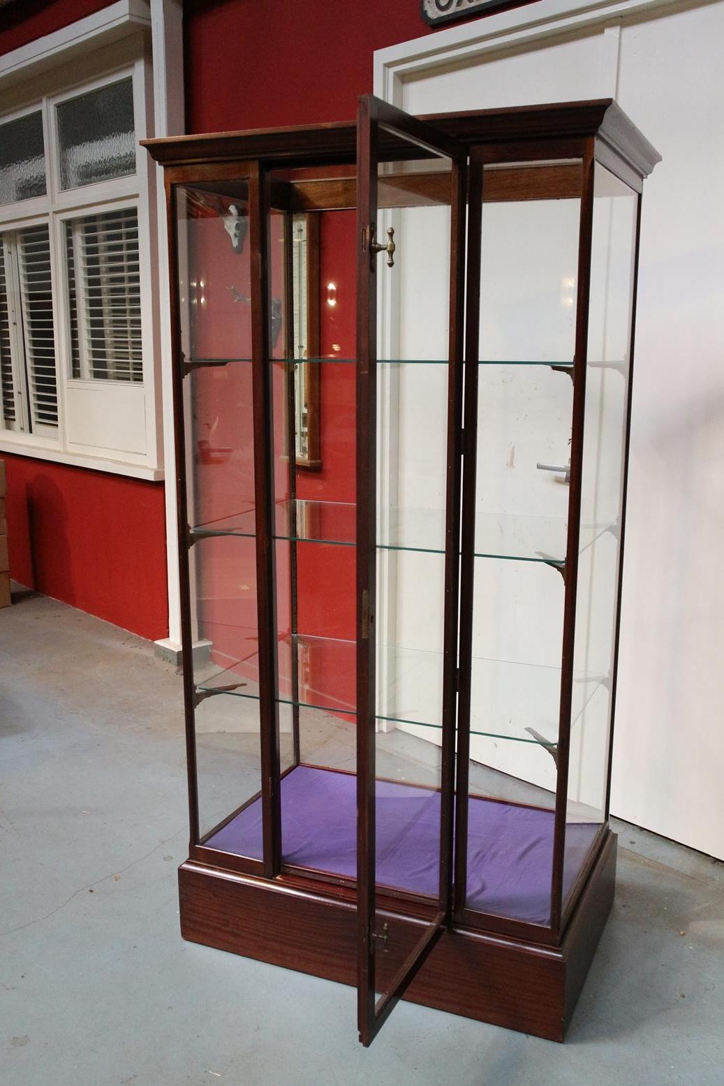 Mahogany Display Cabinet In Good Condition In Eindhoven, NL
