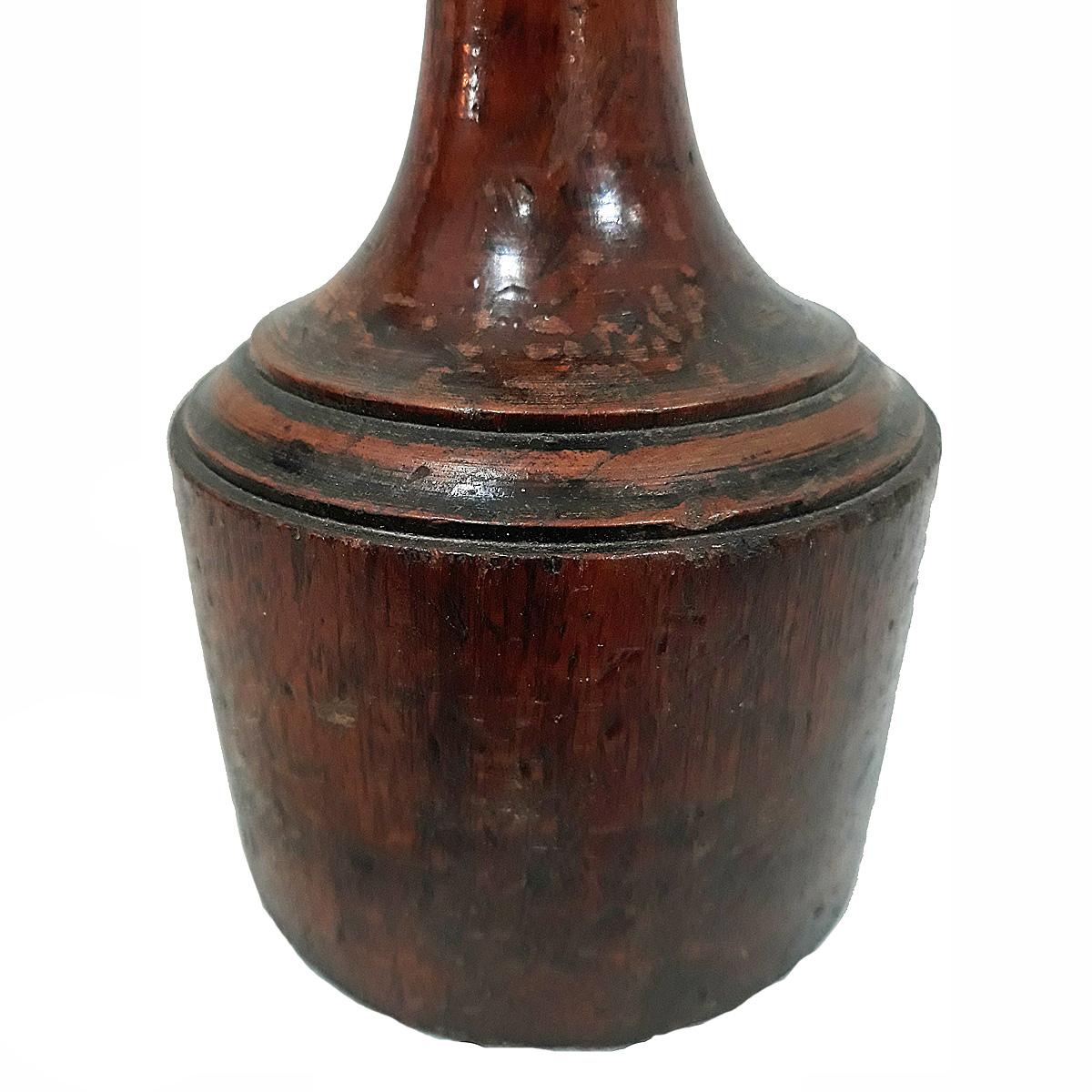 Turned Mahogany Door Stop, from the Carter Burden Jr. Collection