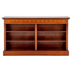 Mahogany Double Open Bookcase Book Shelf