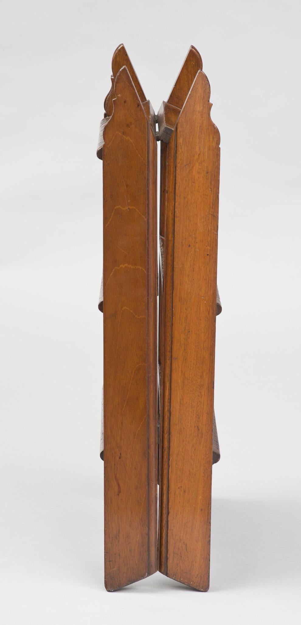 Late 19th Century Mahogany Double-Sided Folding Step Ladder, circa 1870 For Sale