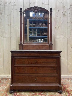Mahogany dressing chest Napoleon III period
