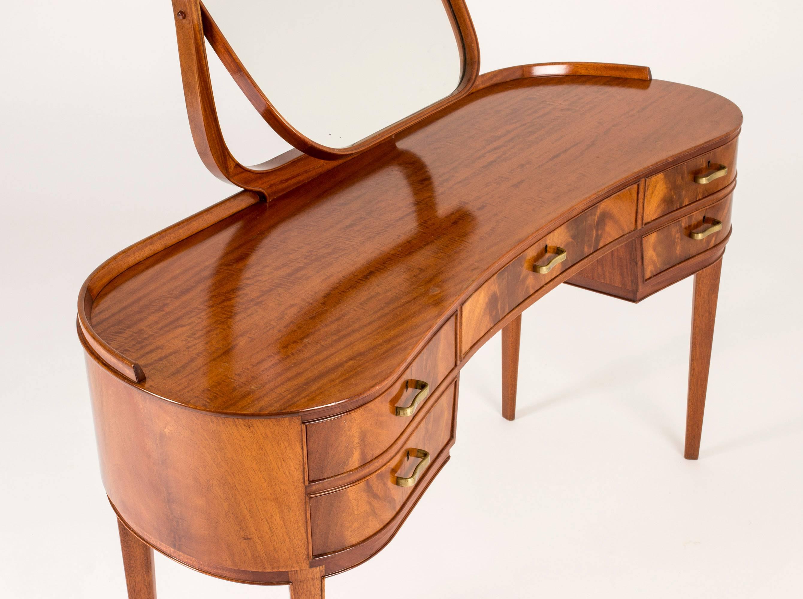 Mahogany Dressing Table by Axel Larsson In Excellent Condition In Stockholm, SE