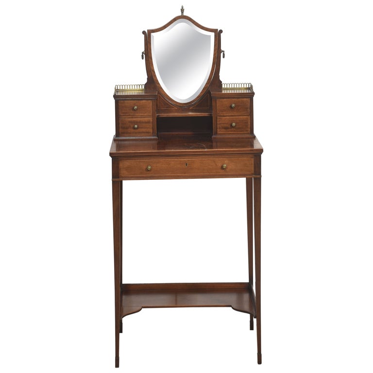 modern mahogany dressing table Swedish Modern mahogany dressing table, 1950's