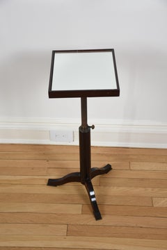 Mahogany Drink Table with Mirrored Glass Inlay Top by Roman Thomas