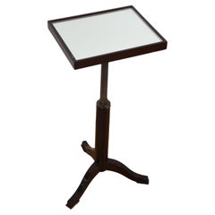 Mahogany Drink Table with Mirrored Glass Inlay Top by Roman Thomas