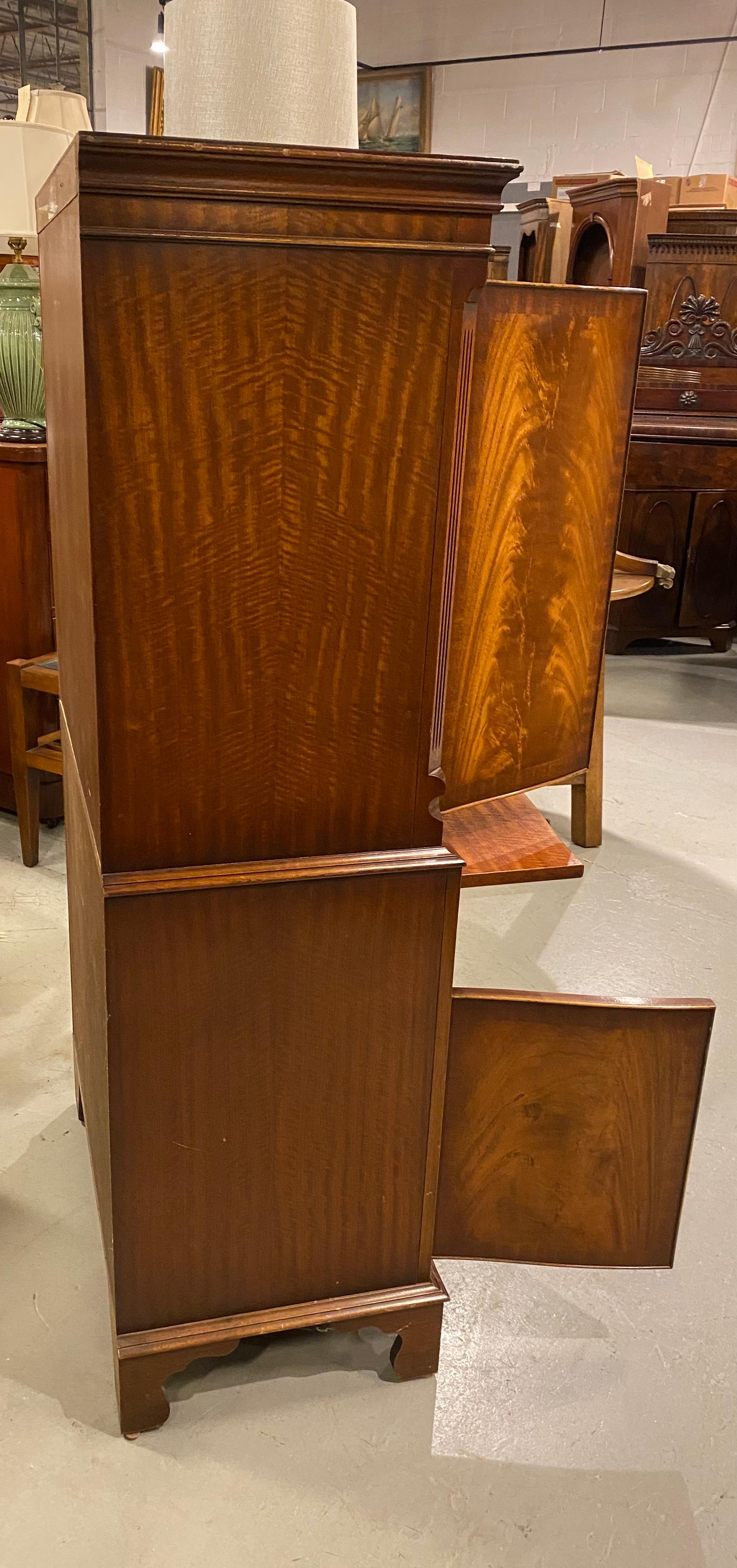 Mahogany Drinks Cabinet, Dry Bar, Georgian Styling For Sale 1