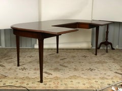 Mahogany Drop Leaf Demilune Desk
