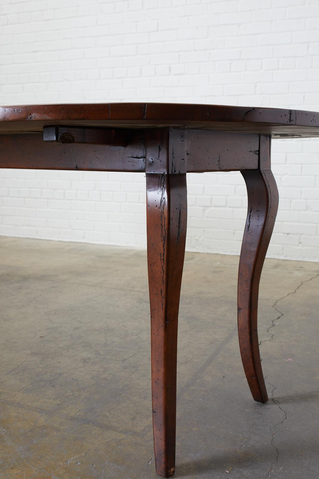 Mahogany Drop-Leaf Hunt Dining Table or Console 5
