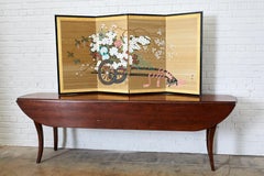 Mahogany Drop-Leaf Hunt Dining Table or Console