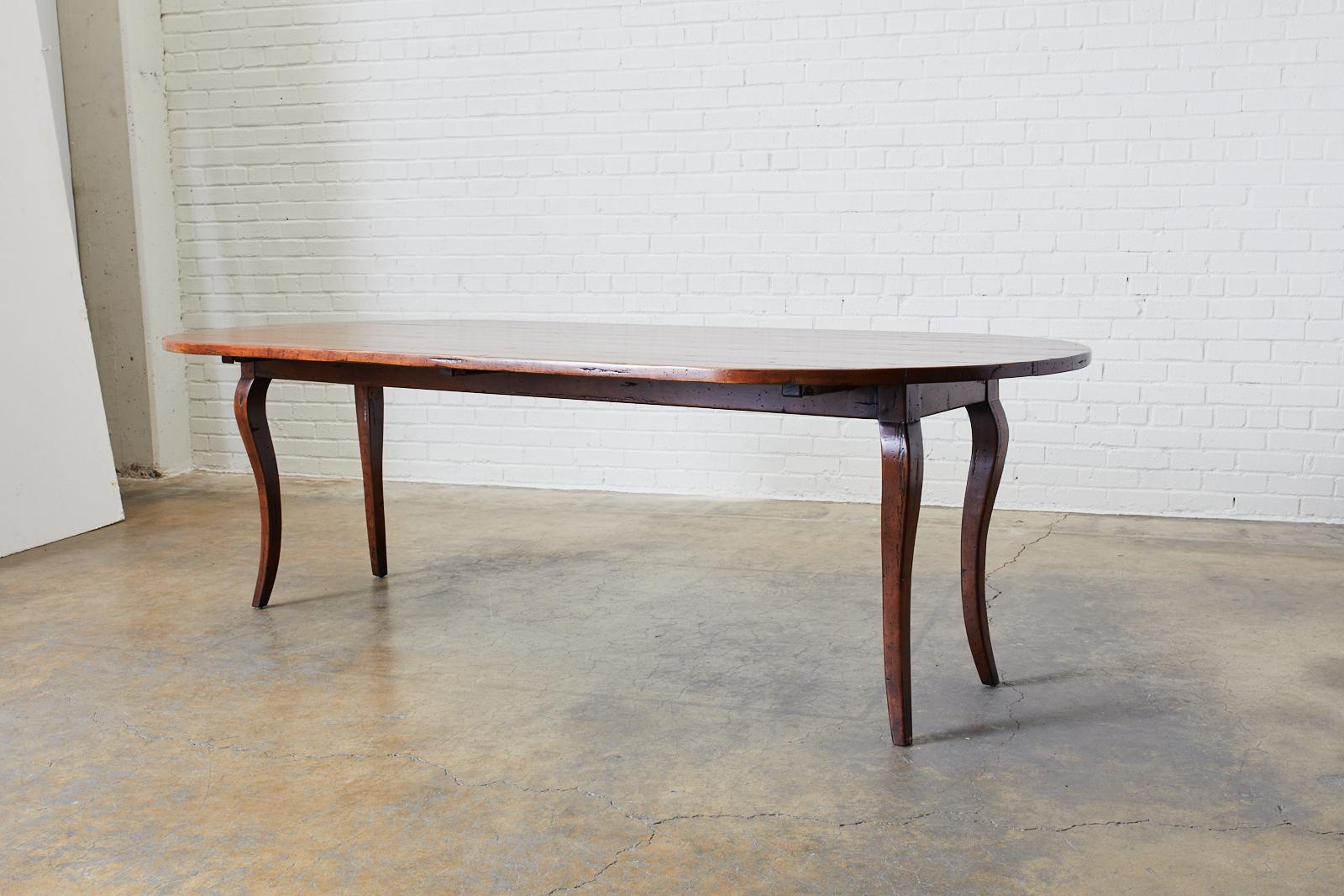 Rustic Mahogany Drop-Leaf Hunt Dining Table or Console