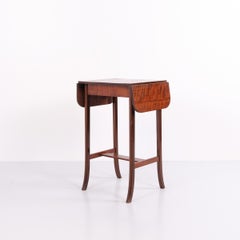 Mahogany Drop-Leaf Side Table Danish Design 1920s
