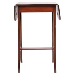 Mahogany Drop-Leaf Side Table Danish Design 1920s