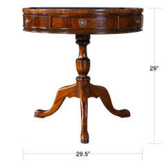 Tavolo a tamburo in mogano