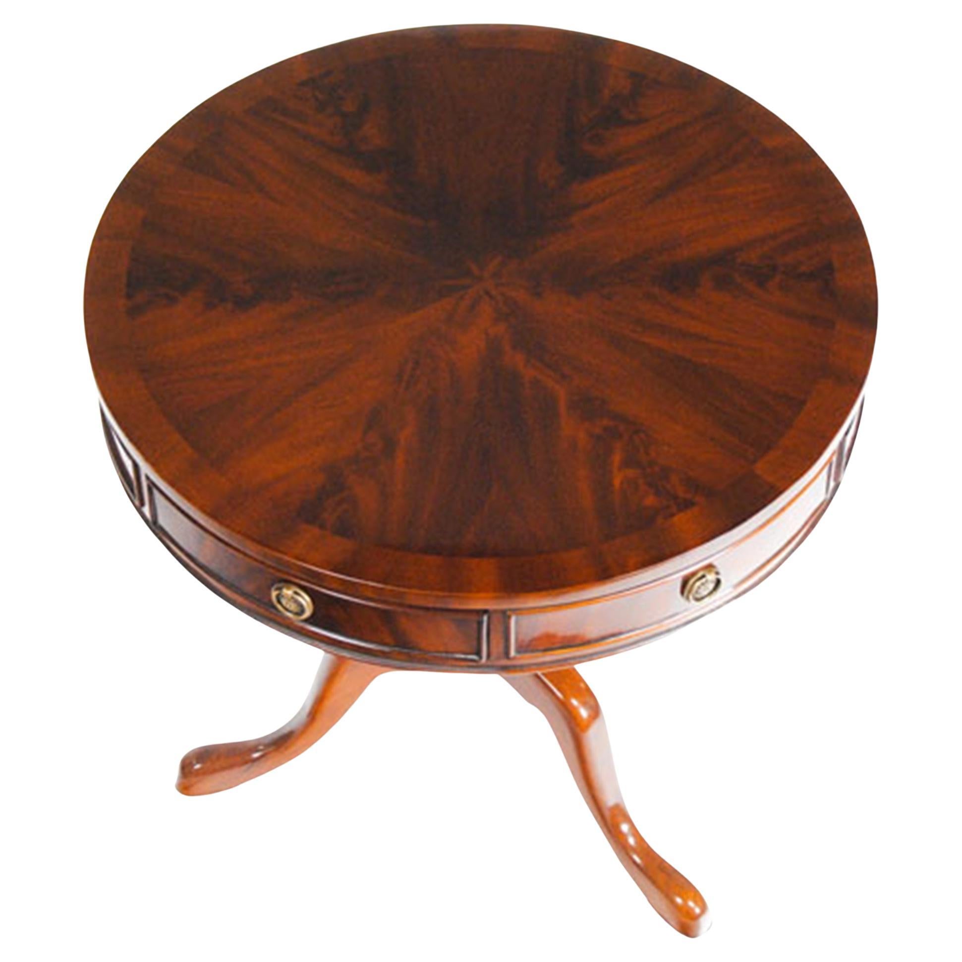 Mahogany Drum Table For Sale