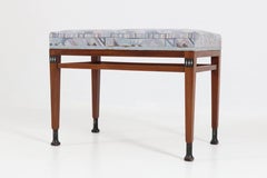 Mahogany Dutch Art Nouveau Stool by J.M.Middelraad for Pander, 1900s
