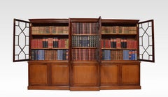 Mahogany Dwarf Breakfront Library Bookcase