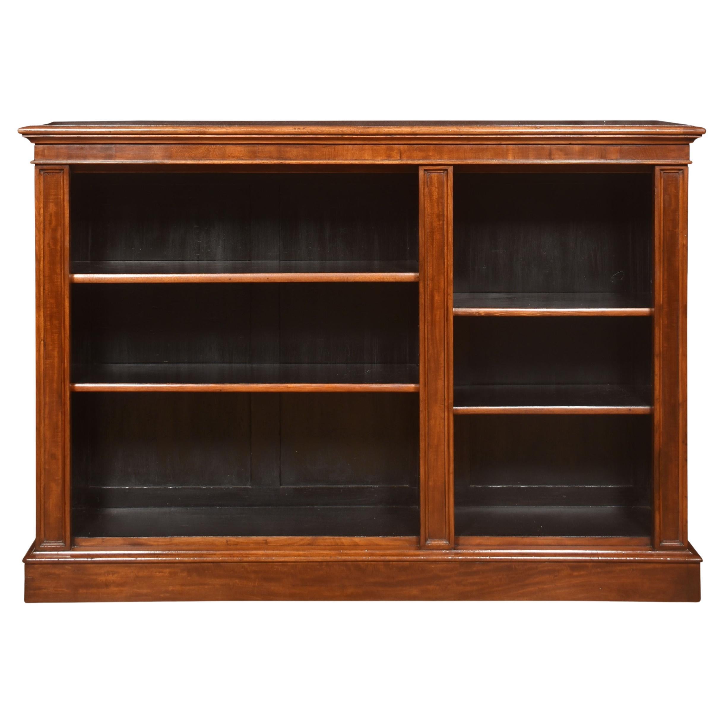 Mahogany Dwarf Open Bookcase