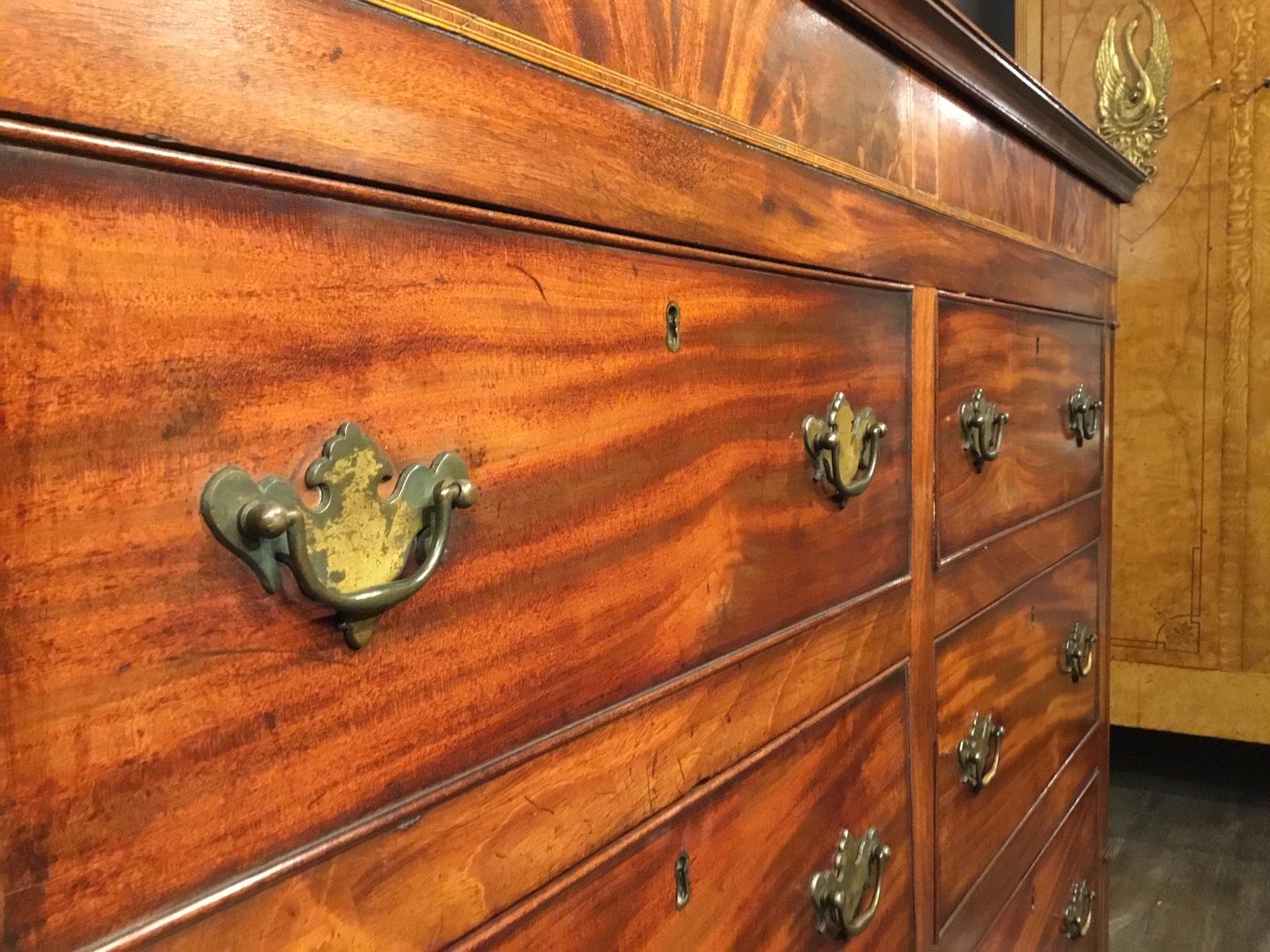 Mahogany Early 19th Century Lancashire Mule Chest 13