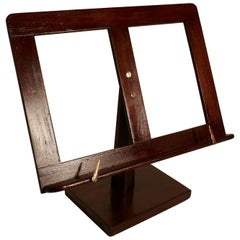 Mahogany Easel Style Book Rest, Reading Stand