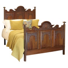 Mahogany Edwardian Wooden Bed, WD41