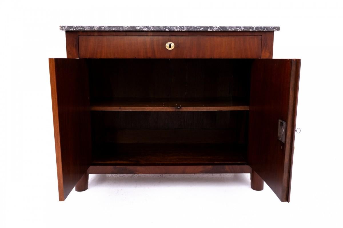 Mahogany Empire chest of drawers, France, circa 1880. For Sale 1
