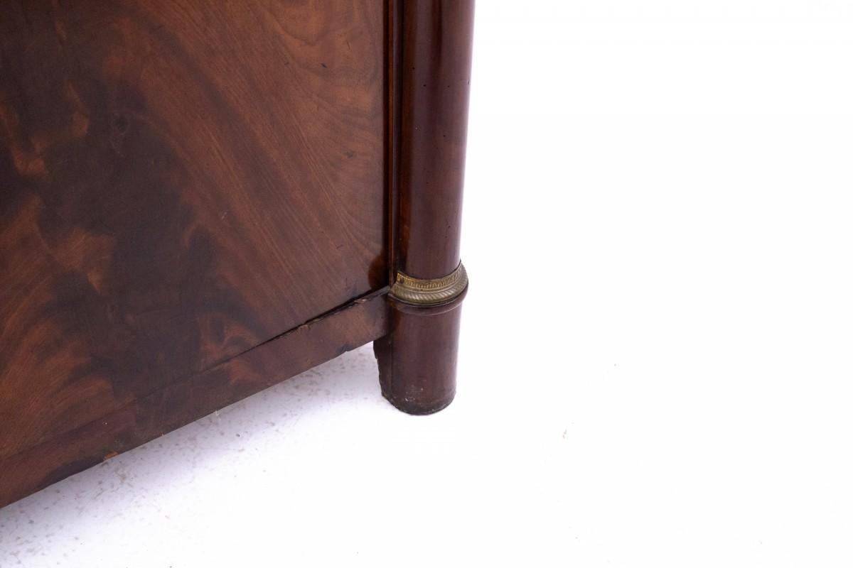 Mahogany Empire chest of drawers, France, circa 1880. For Sale 2