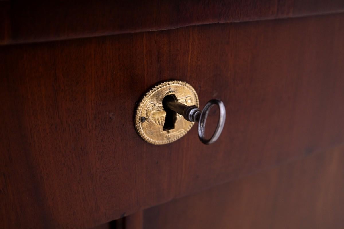 Mahogany Empire chest of drawers, France, circa 1880. For Sale 3