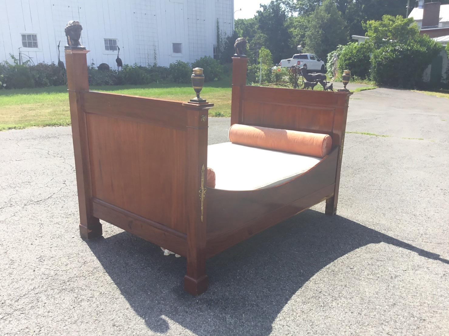 Mahogany Empire Daybed For Sale 4