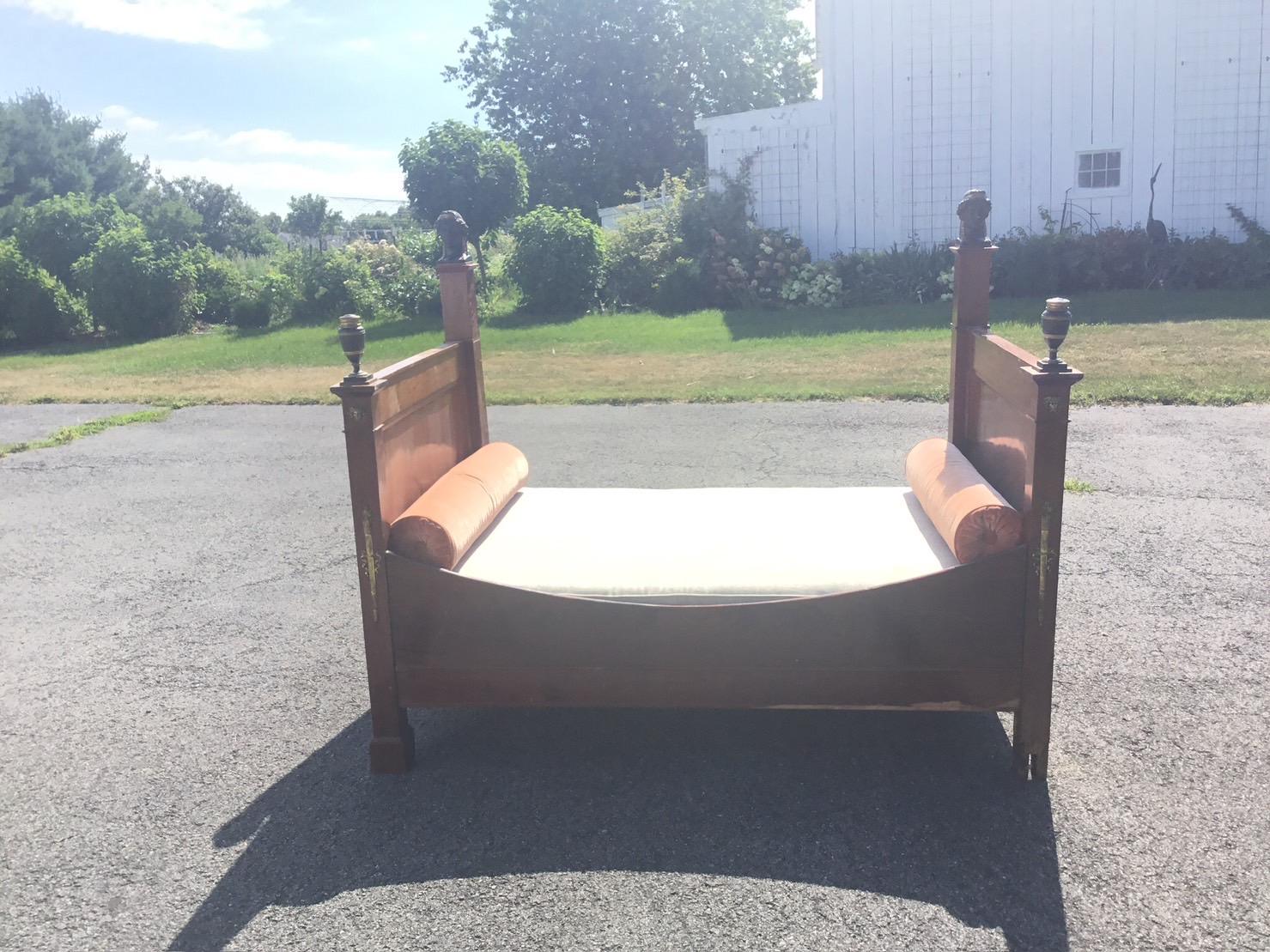 Mahogany Empire Daybed For Sale 9